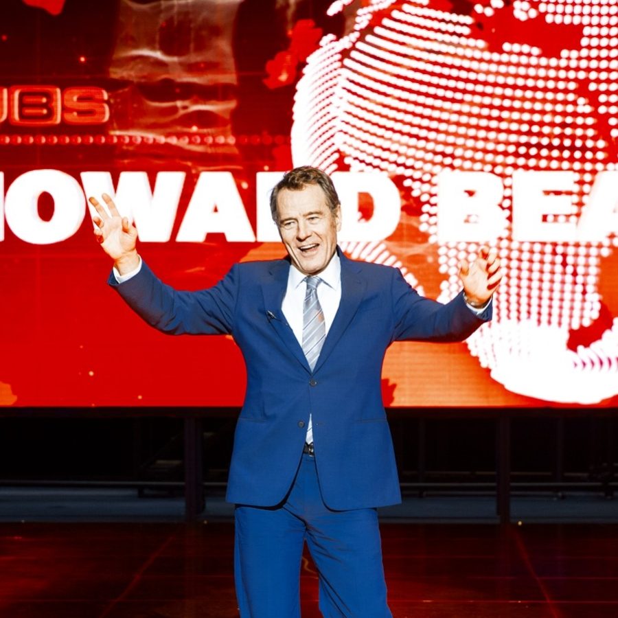 Bryan Cranston in Network Bryan Cranston on stage in Network